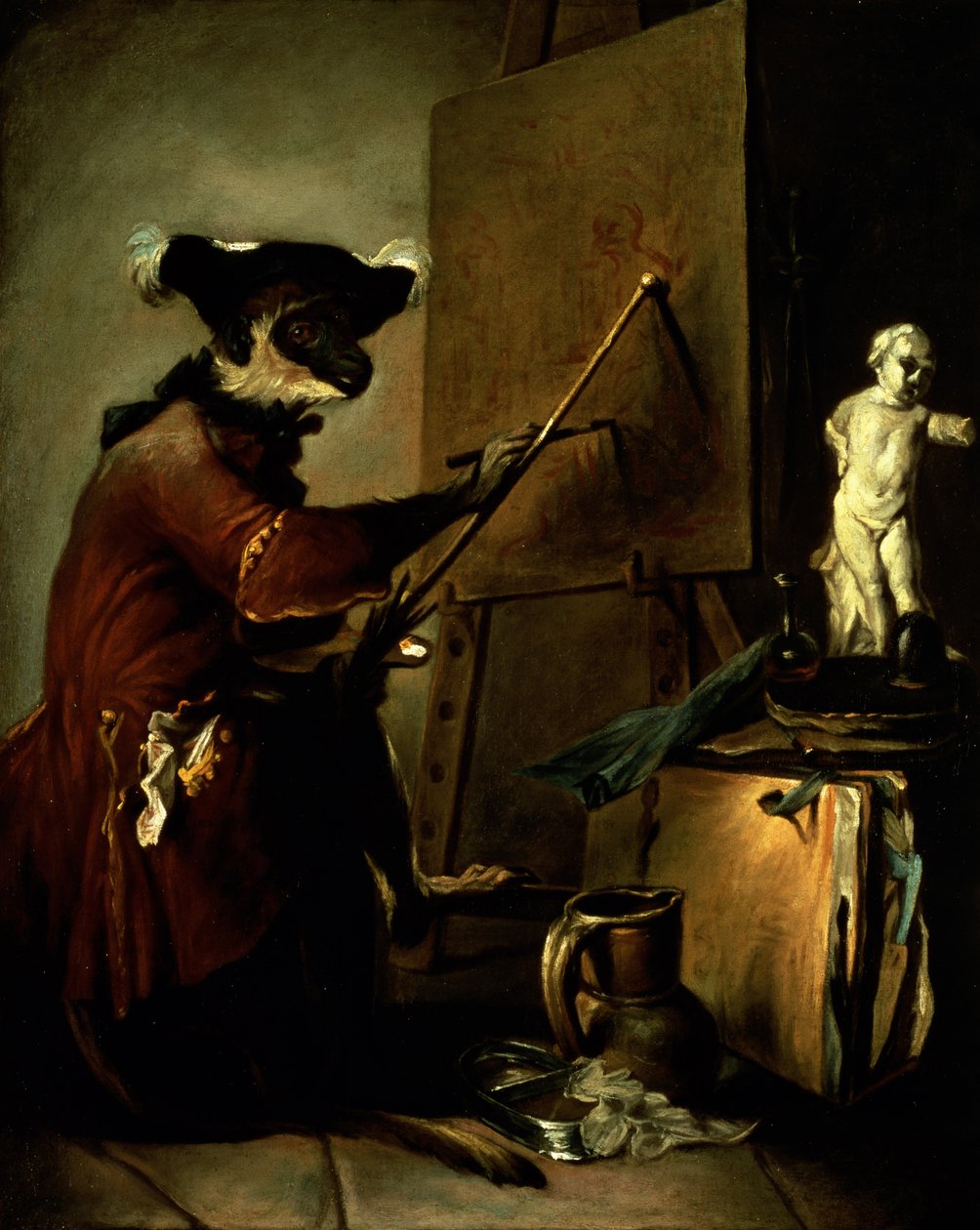 Apemaleren, 1740 av Jean Baptiste Simeon Chardin