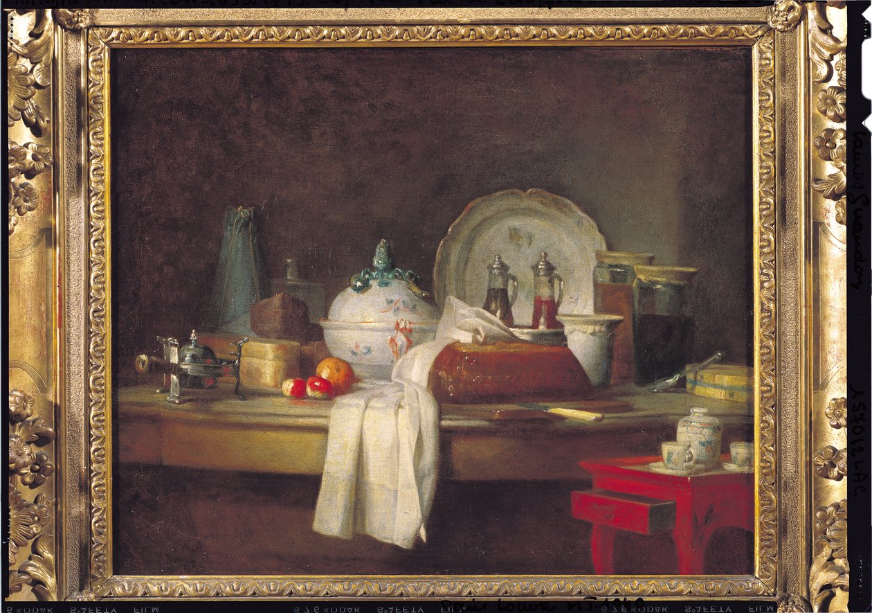 Offiserens mess eller restene av en lunsj, 1763 av Jean Baptiste Simeon Chardin