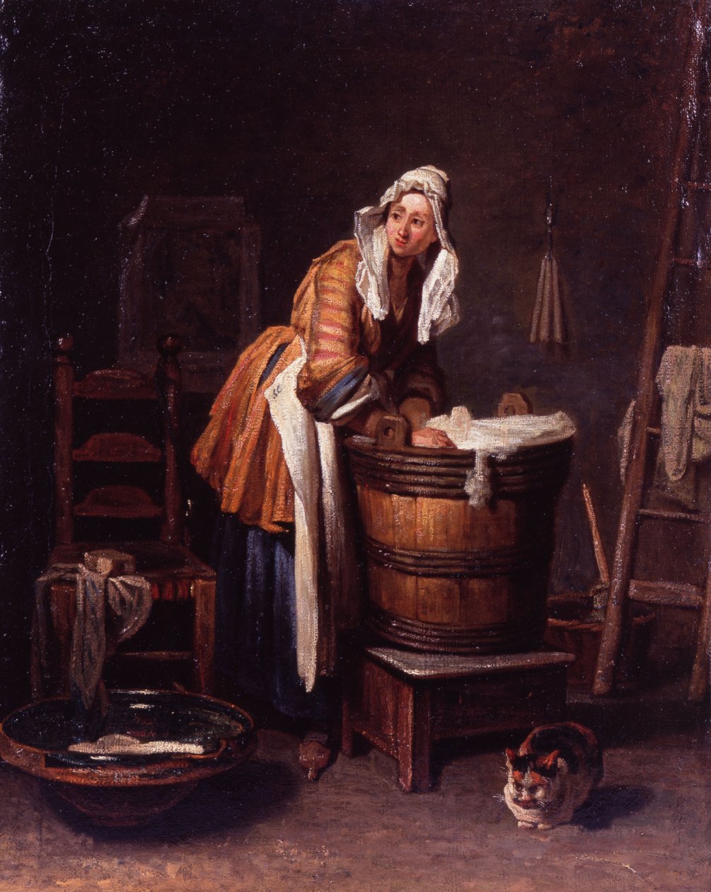 Vaskemaskin av Jean Baptiste Simeon Chardin