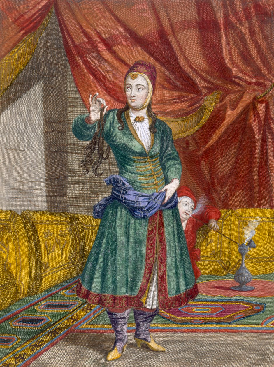 En persisk jente, ca. 1708 av Jean Baptiste Vanmour