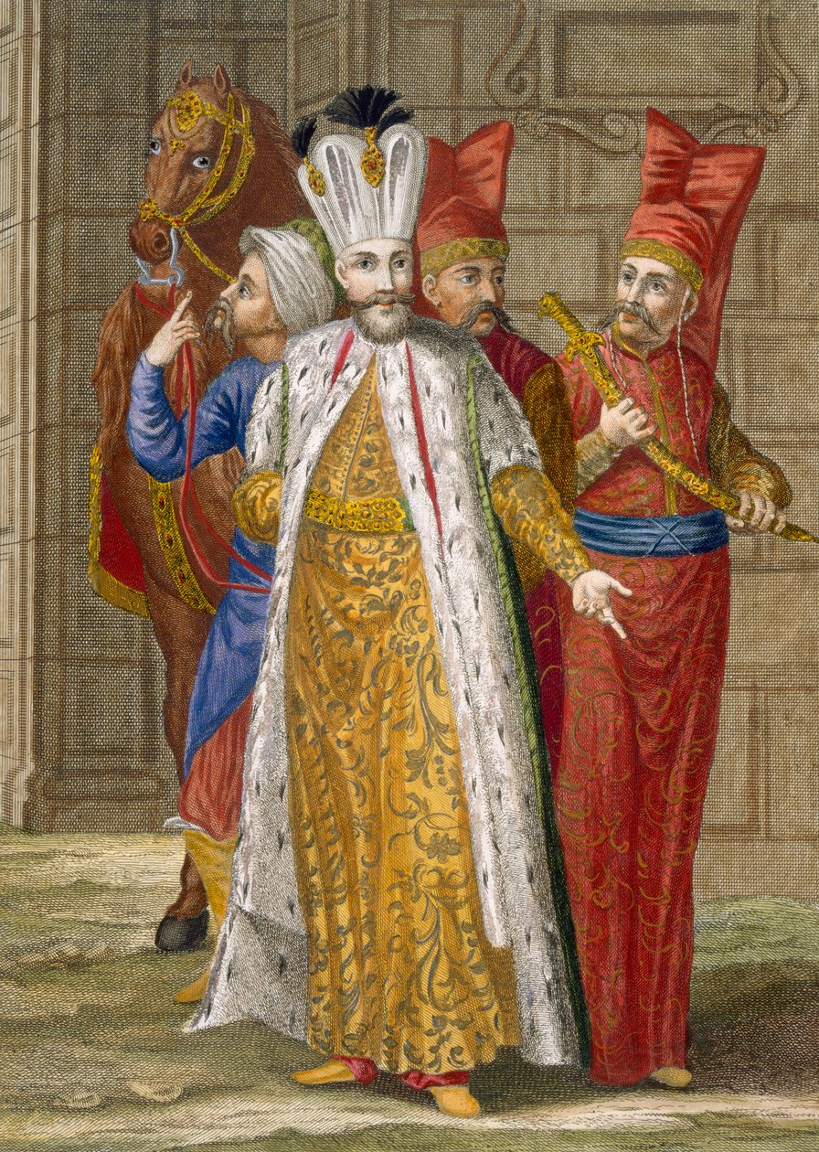 Sultan Ahmed III, ca. 1708 av Jean Baptiste Vanmour