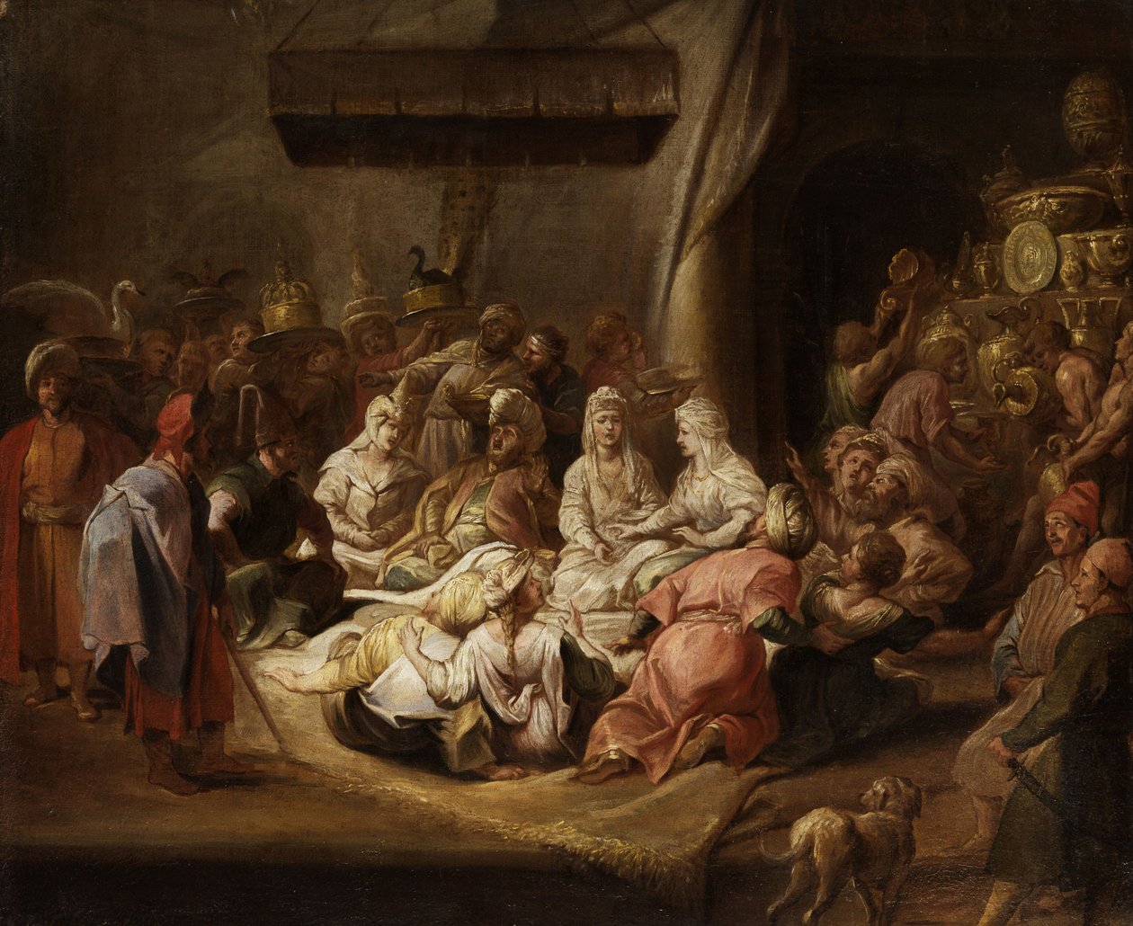Publikum ved sultanens domstol av Jean Baptiste rVanmourour