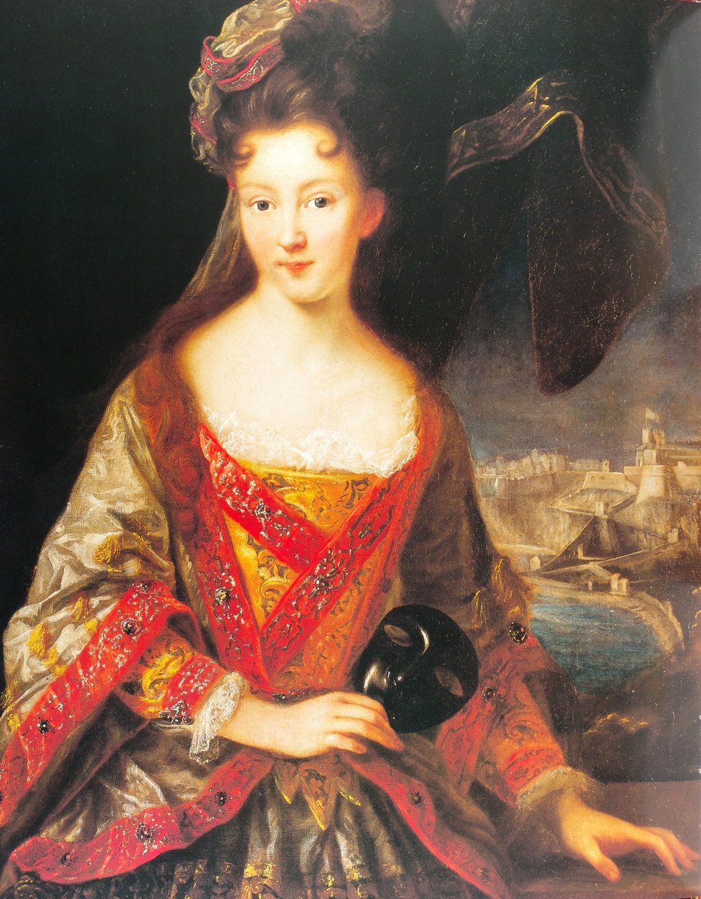 Louise Hippolyte Grimaldi med utsikt over Monaco av Jean Baptiste van Loo