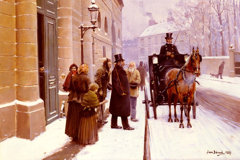 Utgangen av Bourgeoisn av Jean Beraud