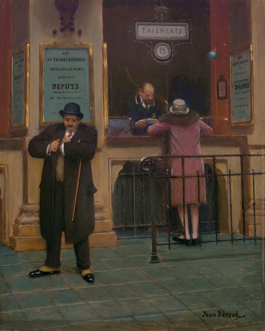 Le Mont-de-Piete The Pawn Shop eller Chez Ma Tante av Jean Beraud
