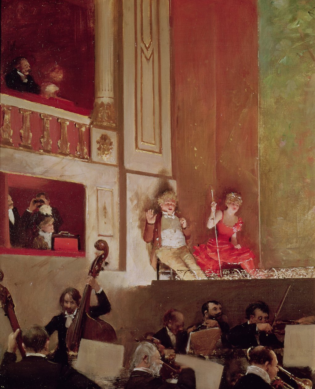 Revy ved Theatre des Varietes, ca. 1885 av Jean Beraud