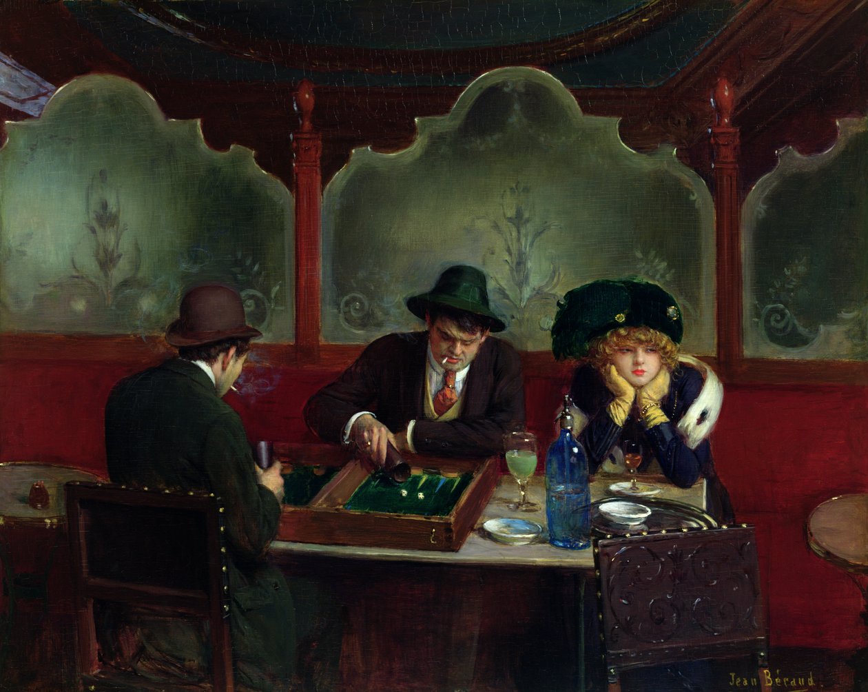 Backgammon-spillerne av Jean Beraud