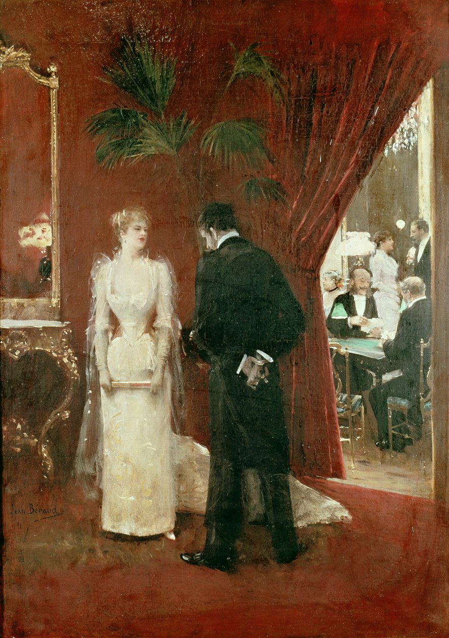 Den private samtalen, 1904 av Jean Beraud