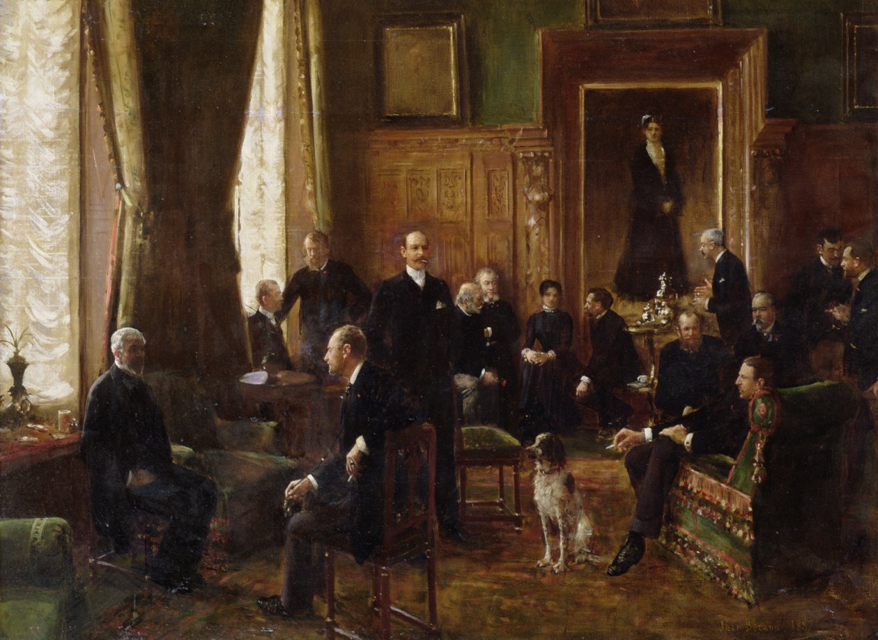 Salongen til grevinnen Potocka, 1887 av Jean Beraud