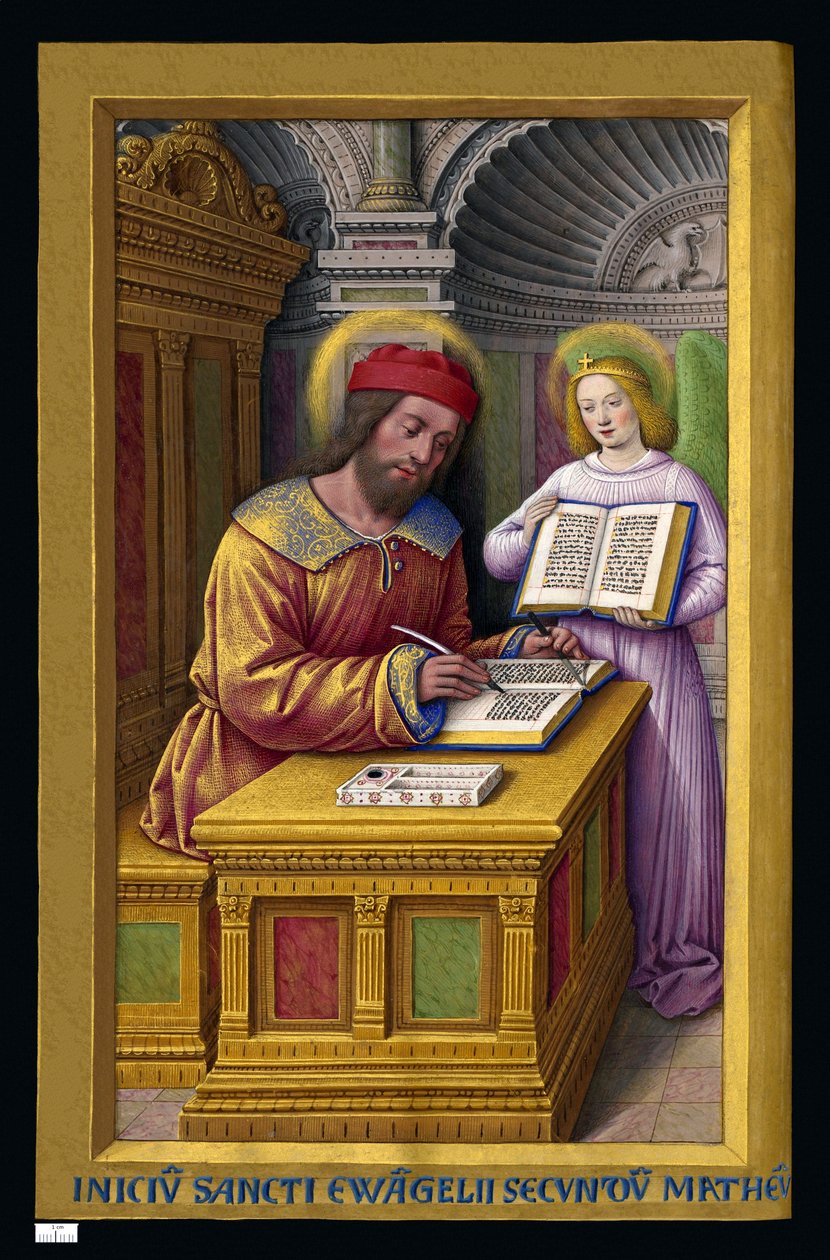 Evangelisten Matthew av Jean Bourdichon