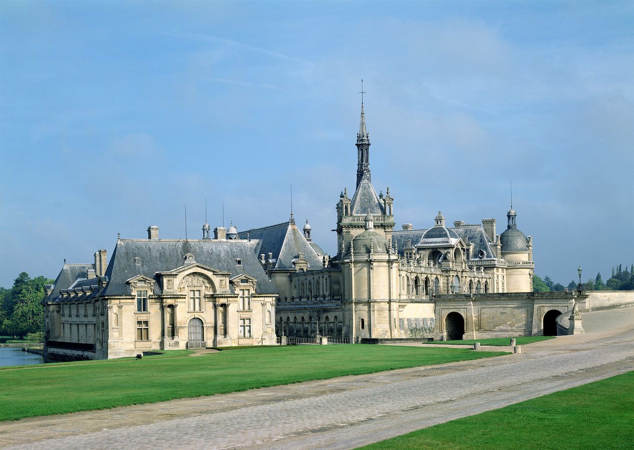 Petit Chateau, også kalt Chatelet eller Capitainerie, kapelltårnet og Grand Chateau, ca. 1560 av Jean Bullant