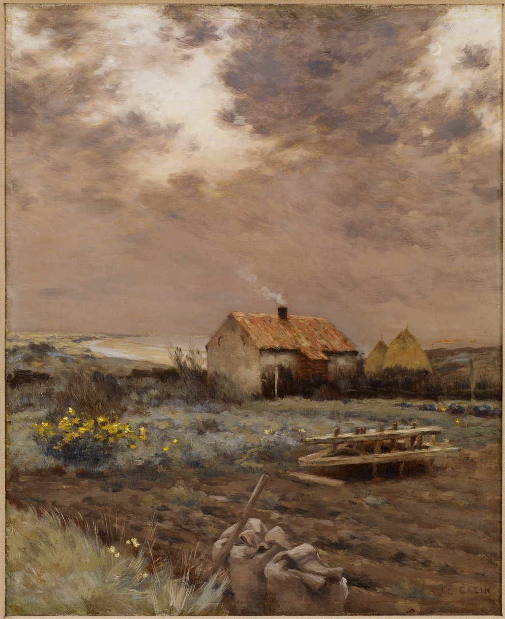 Landskap, ca. 1880 av Jean Charles Cazin
