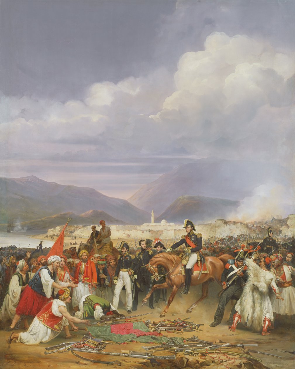 Capture of Morea Castle, 30. oktober 1828, 1836 av Jean Charles Langlois