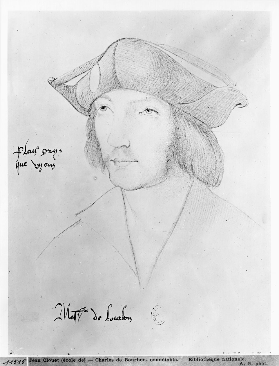 Charles de Bourbon (1490-1527) 1500-tallet av Jean Clouet