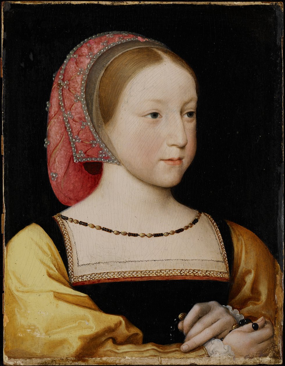 Portrett av Charlotte av Frankrike, ca. 1522 (olje på vugget panel) av Jean Clouet