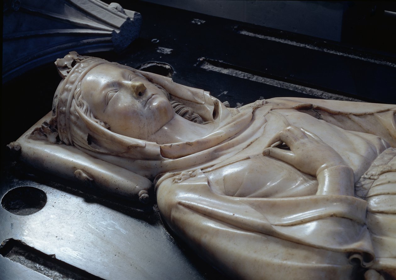 Bilde av Isabella av Aragon (1243-71) (marmor) av Jean D