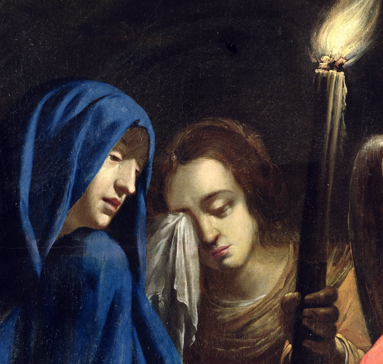The Lamentation of Christ, 1636 (detalj av 39317) av Jean Daret