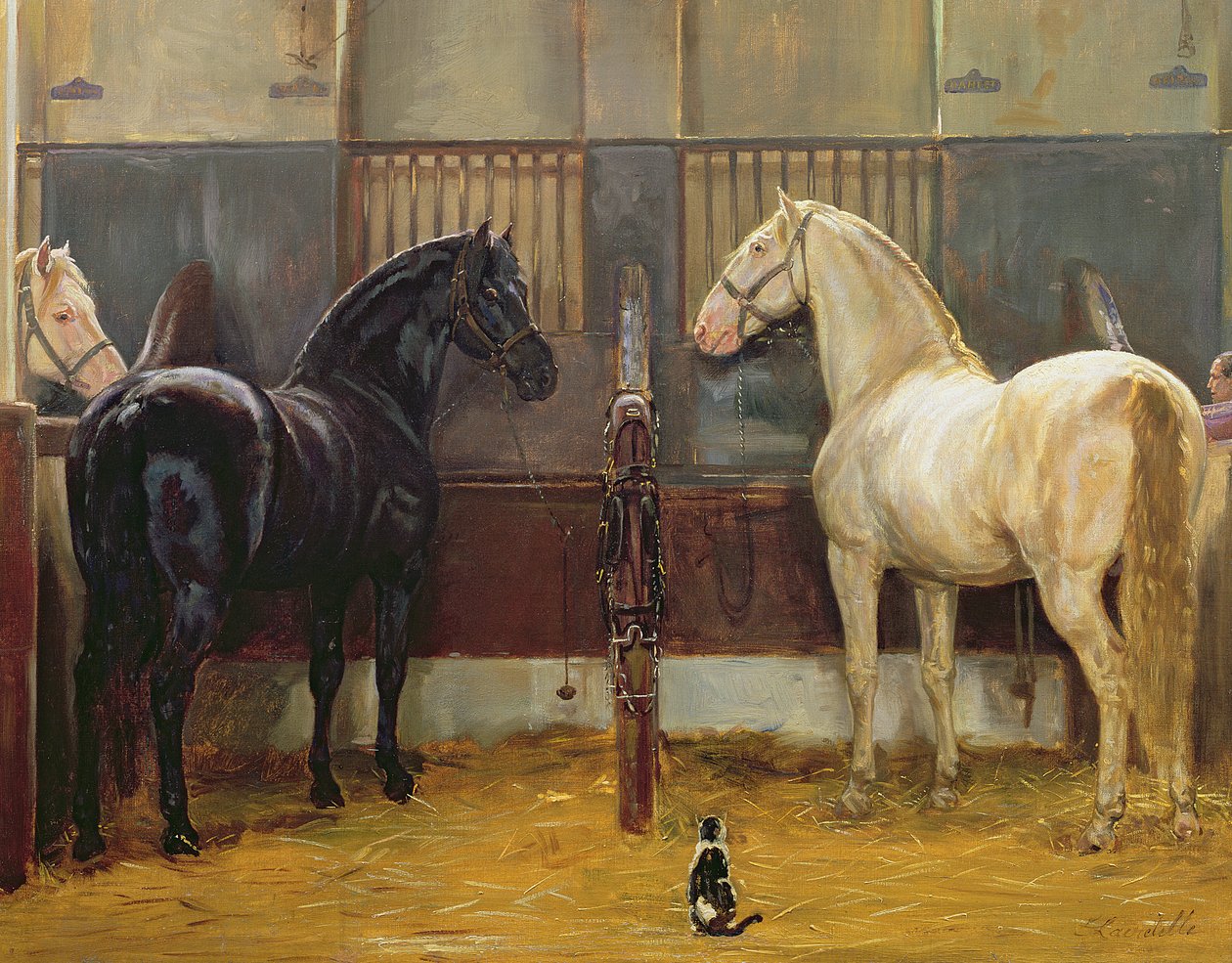 Creams and Blacks på Buckingham Palace Mews av Jean Edouard Lacretelle
