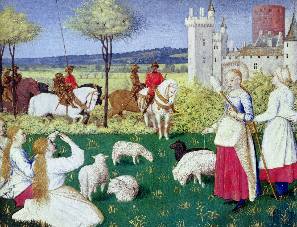 Fr 71 St. Margaret av Antiokia og Olibrius av Jean Fouquet