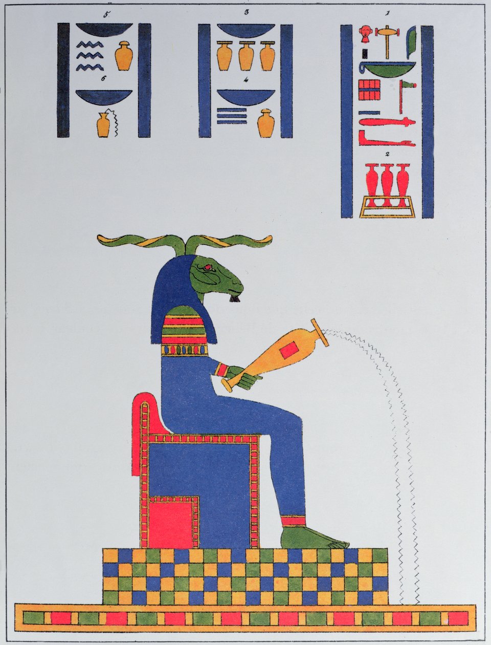 Guden Khnum, 1823 av Jean Francois Champollion