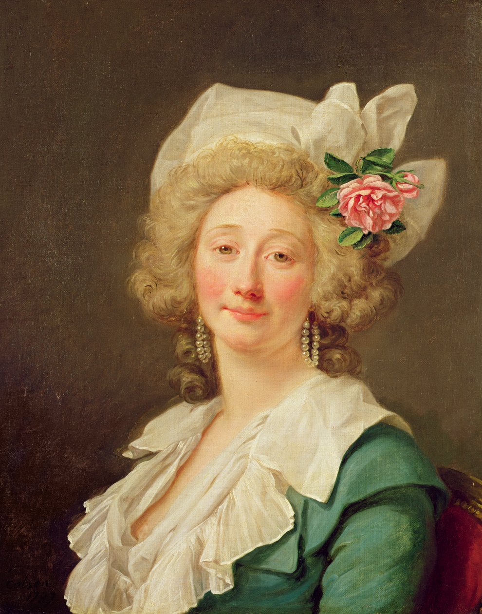 Portrett av en dame, 1782 av Jean Francois Colson