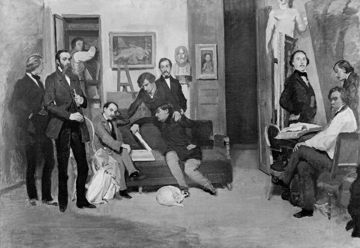 Malerens studio av Jean Francois Gigoux