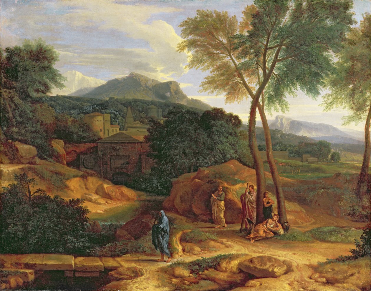 Landskap med Conopion som bærer asken fra Phocion av Jean Francois I Millet