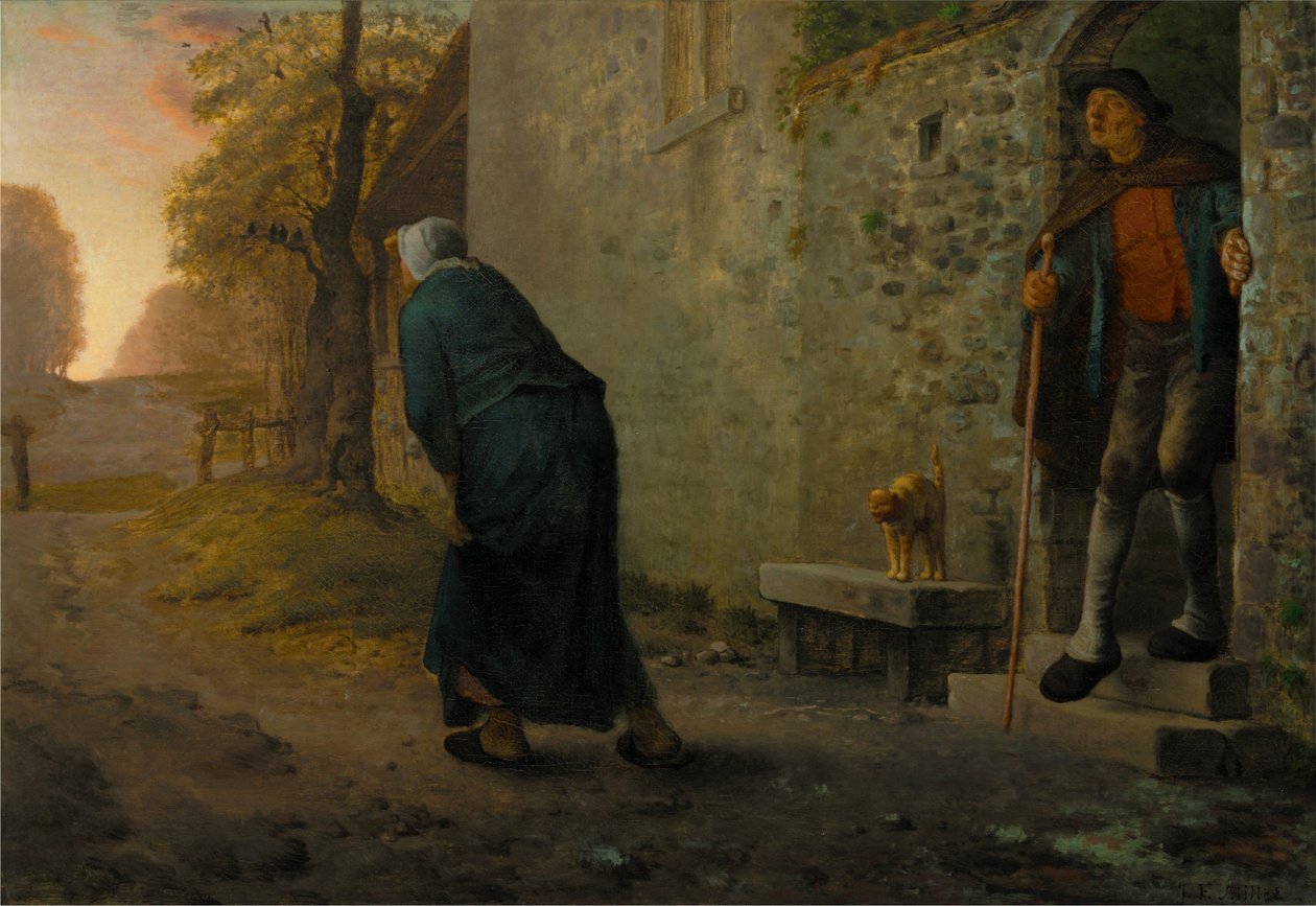 Dattente av Jean Francois Millet