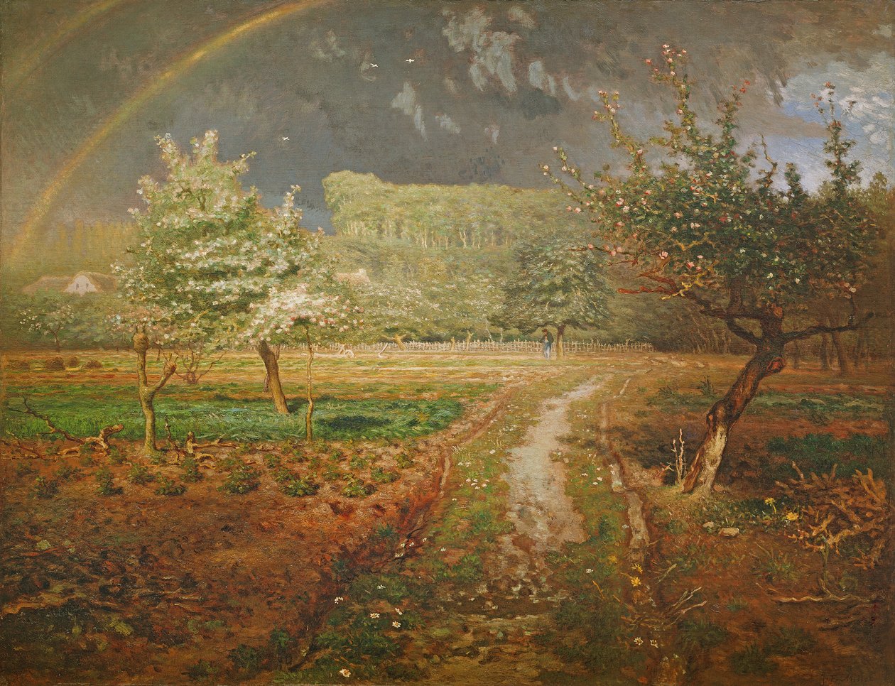 Vår på Barbizon, 1868-73 av Jean Francois Millet