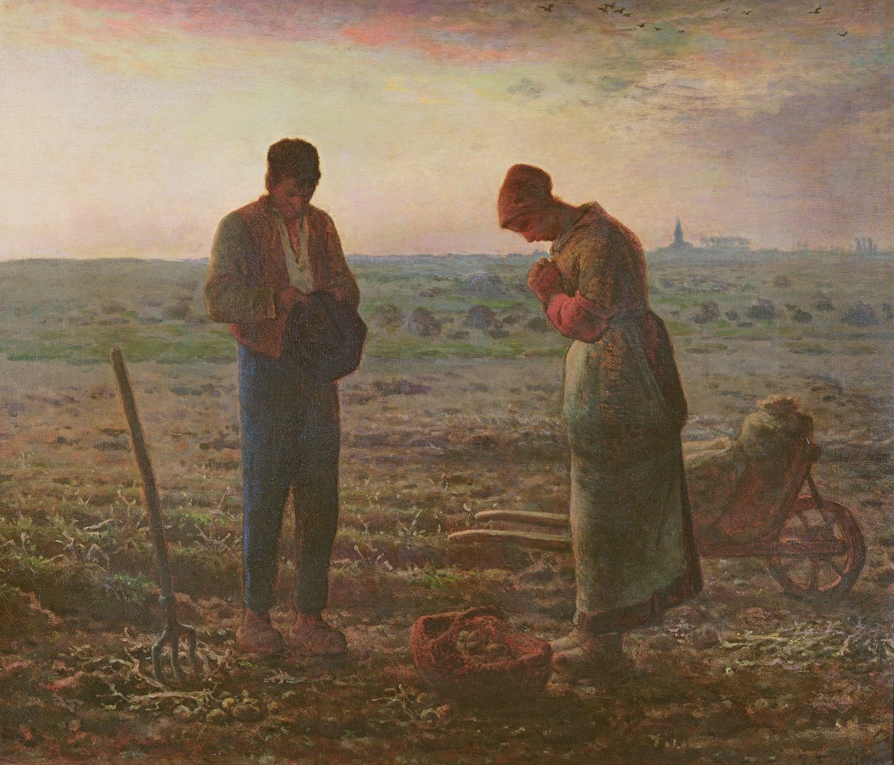 The Angelus, 1857-59 av Jean Francois Millet