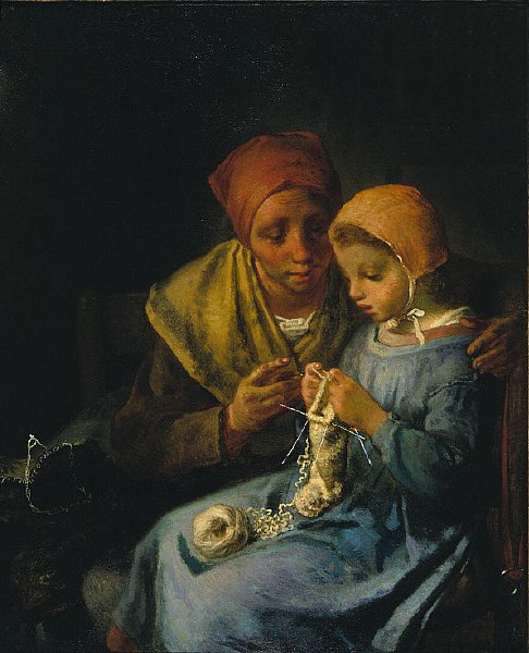 Strikketimen av Jean Francois Millet