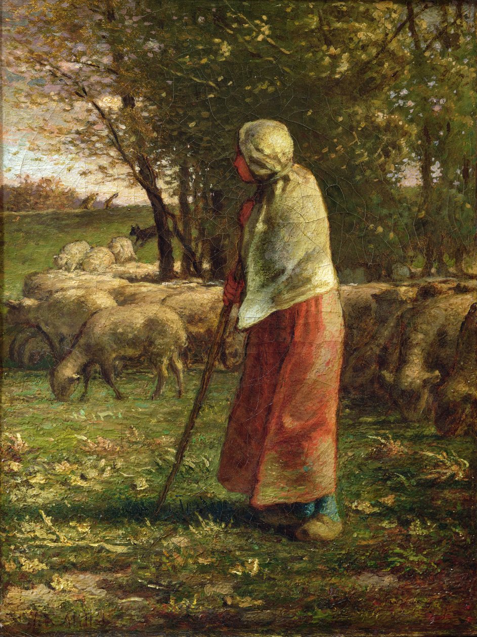 Den lille gjeterinnen av Jean Francois Millet
