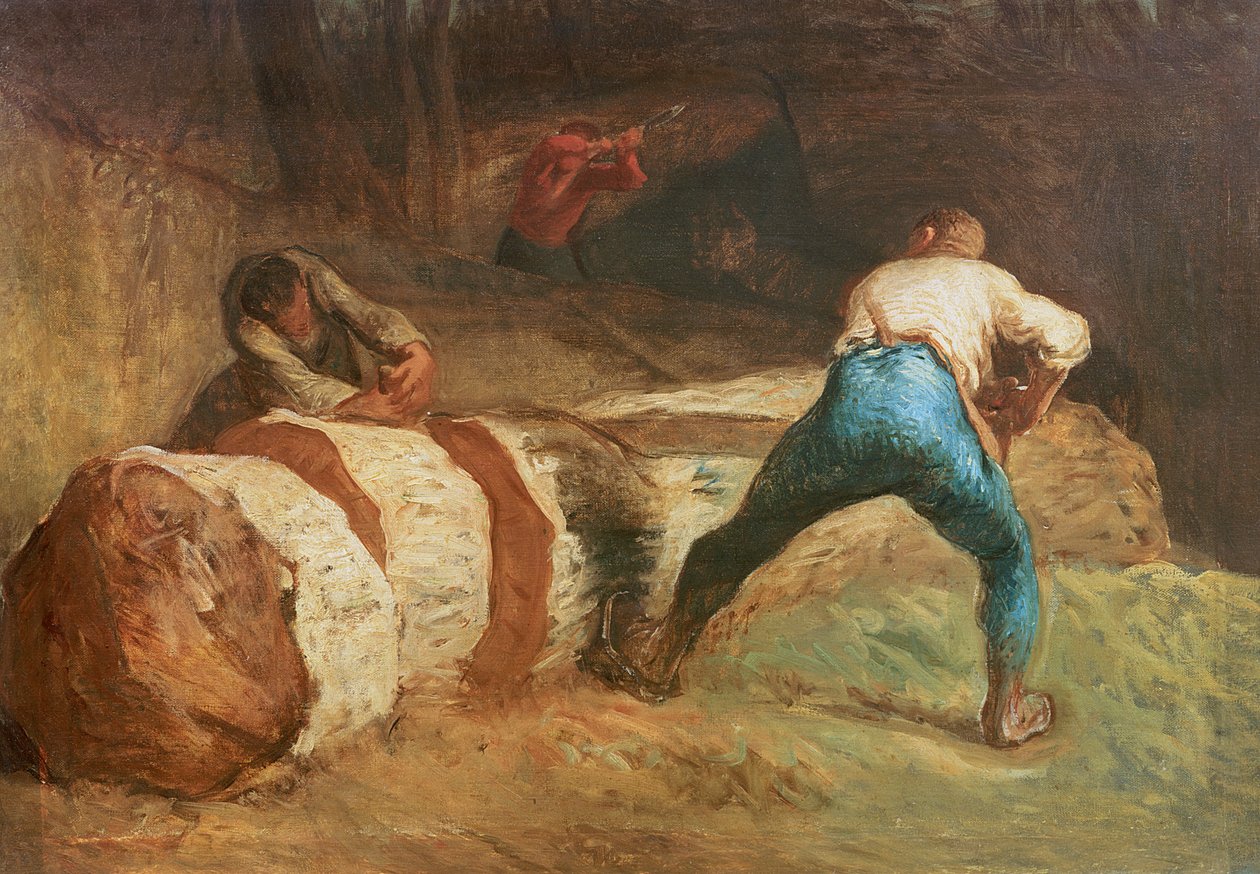 The Wood Sawyers, 1848 av Jean Francois Millet