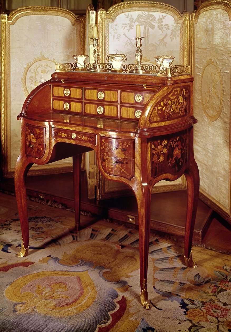 Louis XV skrivepult (tre) av Jean Francois Oeben