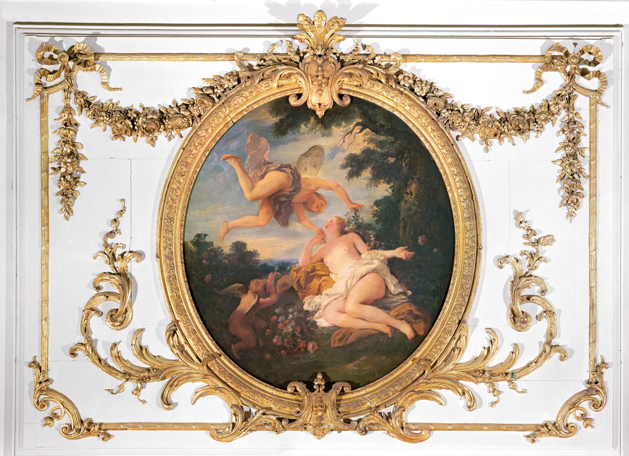 Zephyr og Flora, fra Salle de Conseil av Jean François de Troy