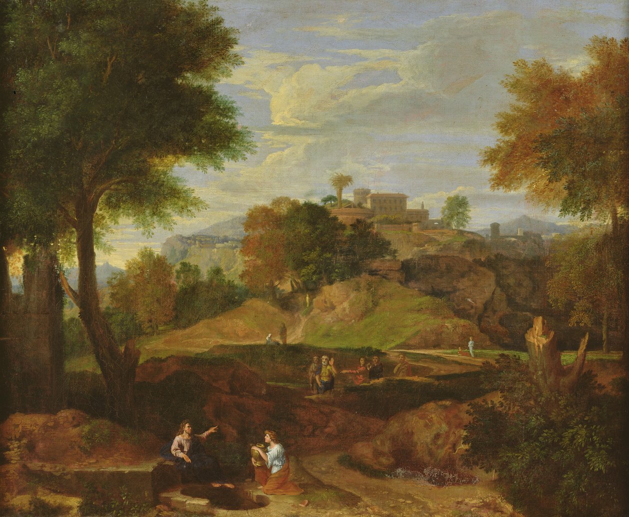 Klassisk landskap av Jean Francois, the Younger Millet
