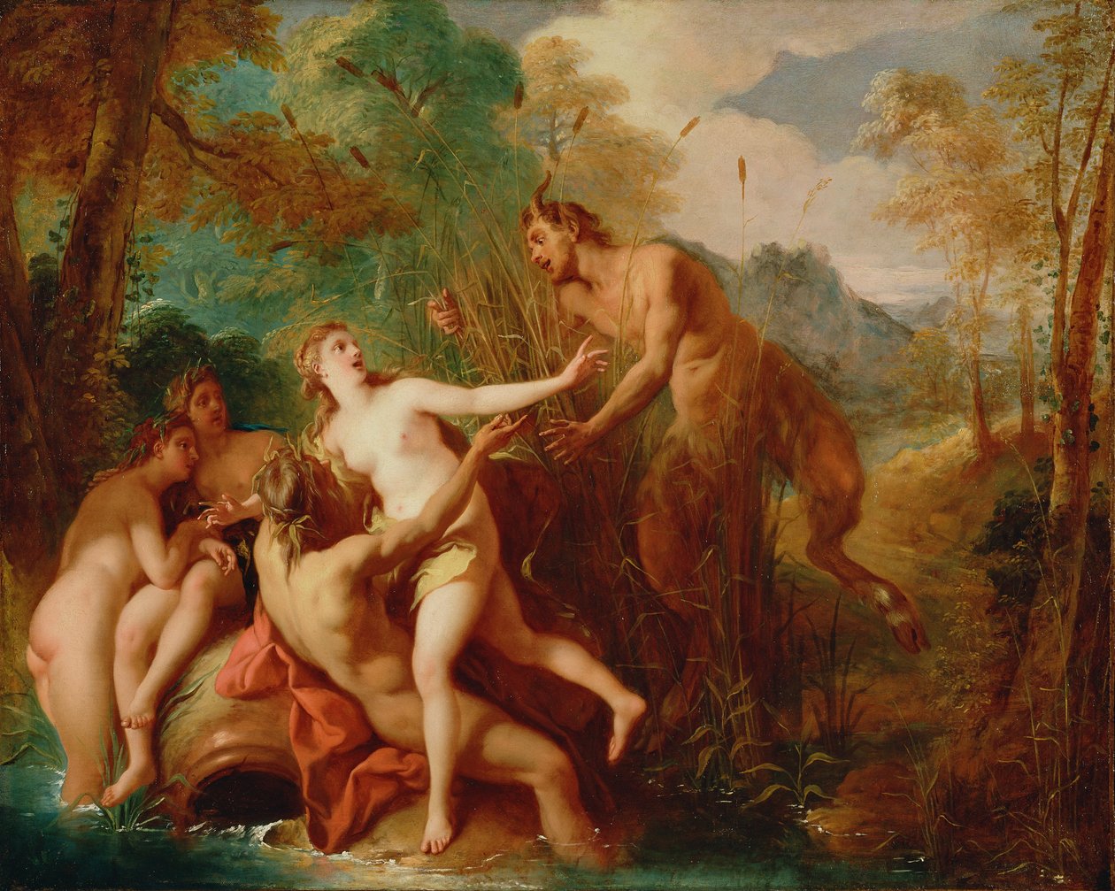 Pan og Syrinx av Jean François de Troy