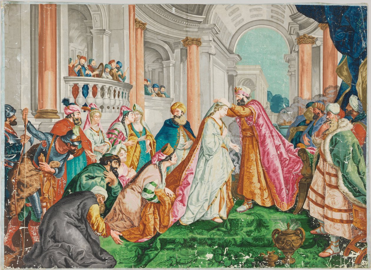 Kroningen av Ester av Jean François de Troy
