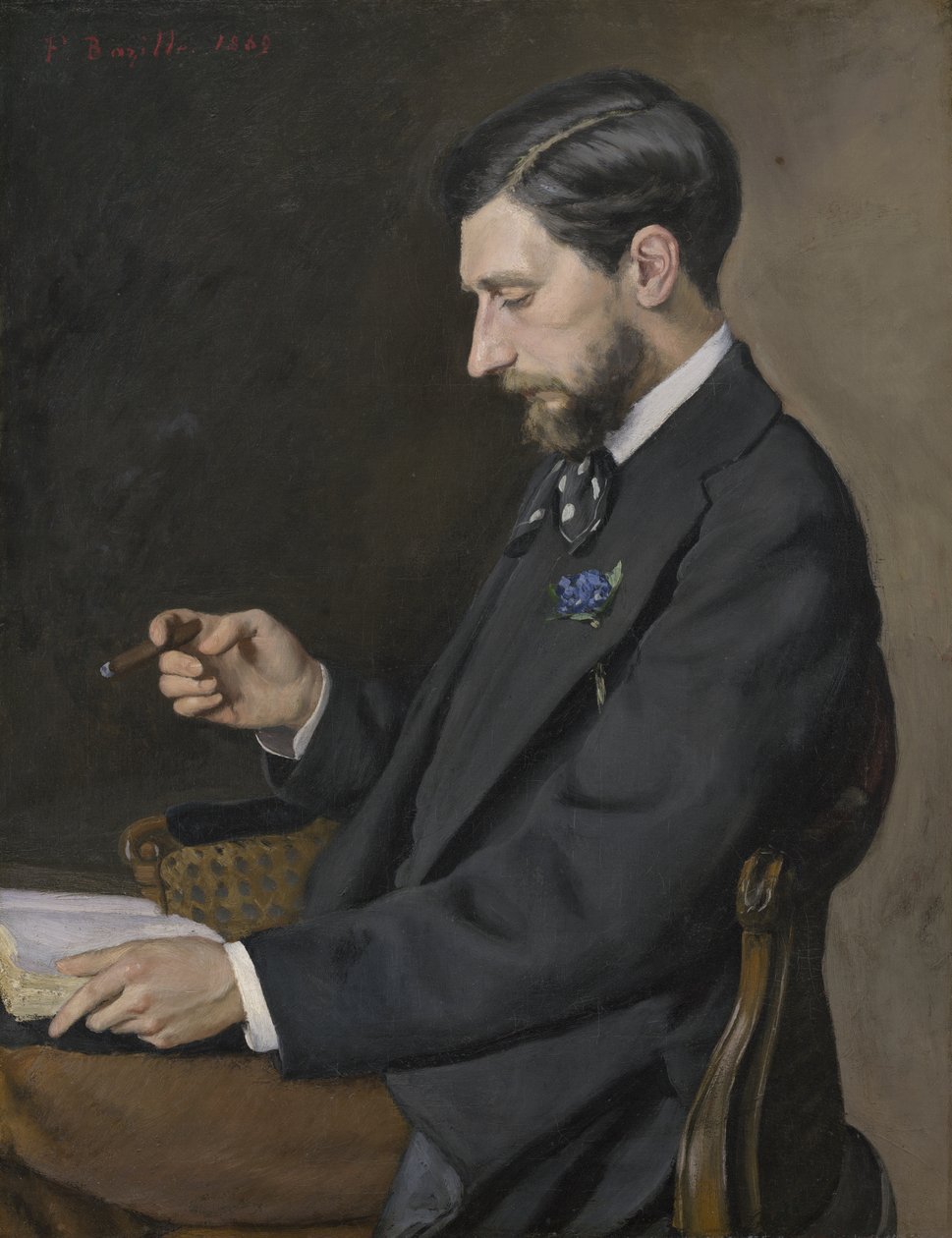Edmond Maître, 1869 av Jean Frederic Bazille