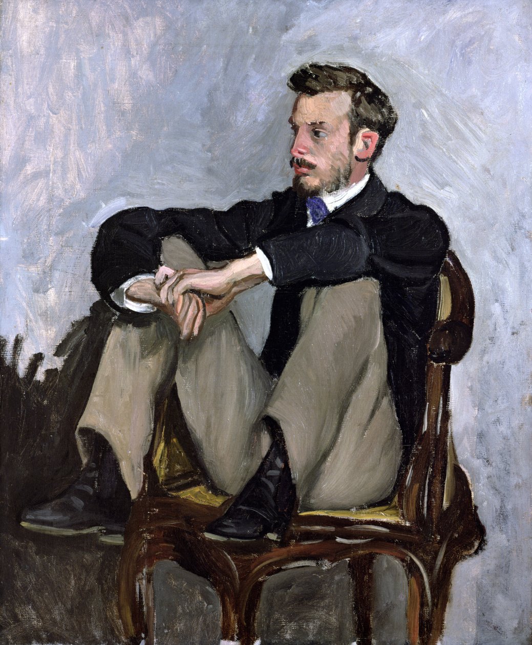 Portrett av Auguste Renoir (1841-1919), 1867 av Jean Frederic Bazille