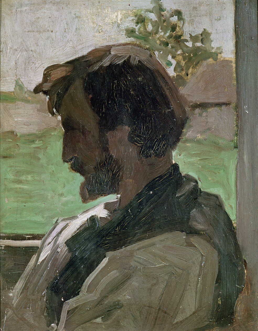 Selvportrett i Saint-Saveur, 1868 av Jean Frederic Bazille