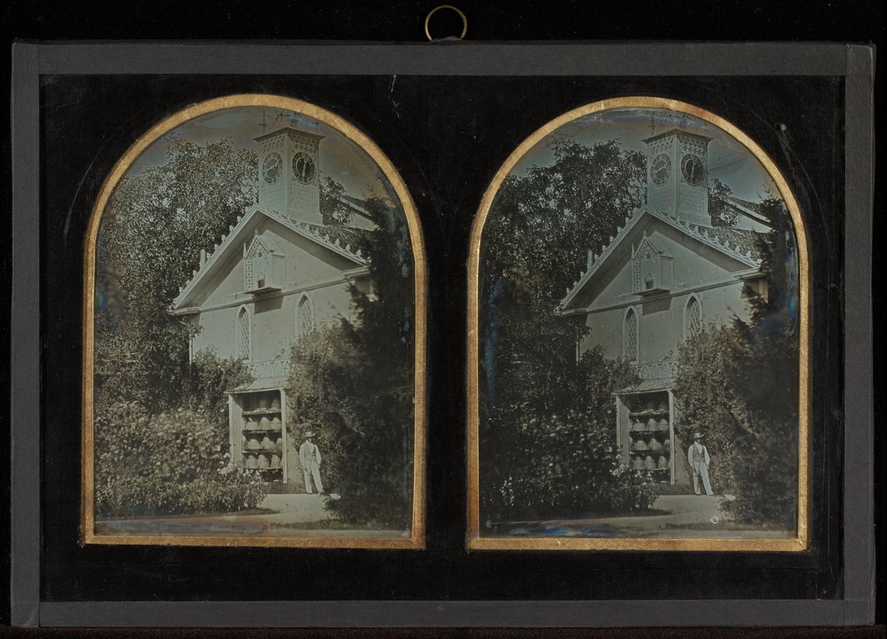 (Clock Tower House med bigård) av Jean Gabriel Eynard