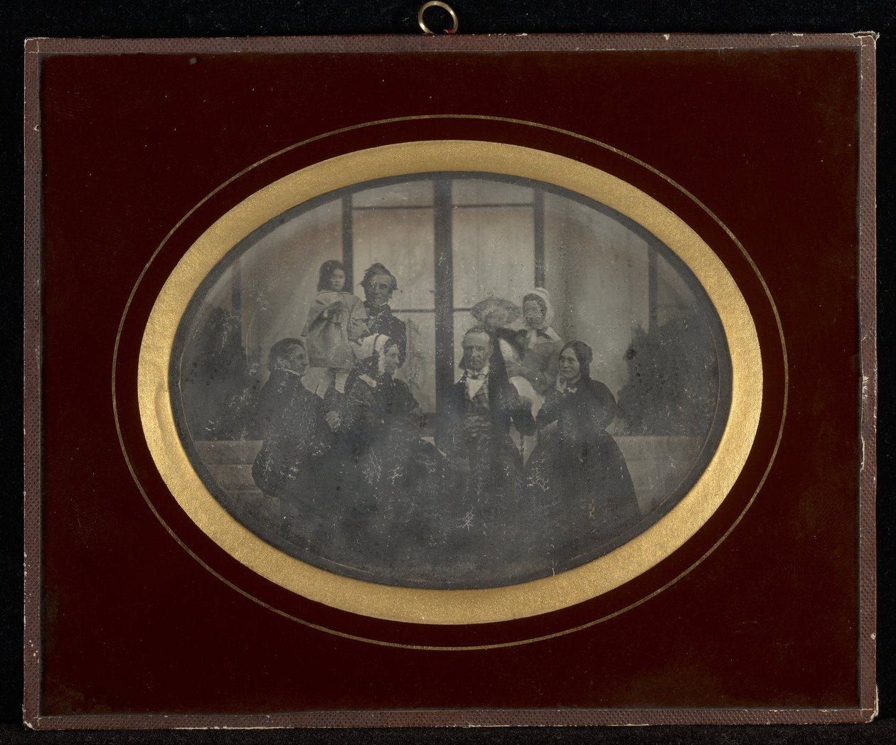 (Gruppeportrett av åtte medlemmer av Eynard-Lullins sirkel) av Jean Gabriel Eynard