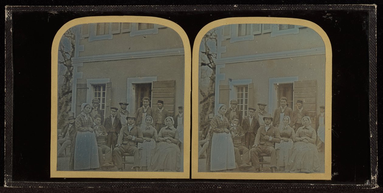 (Gruppeportrett av tolv tjenere til Jean-Gabriel Eynard) av Jean Gabriel Eynard