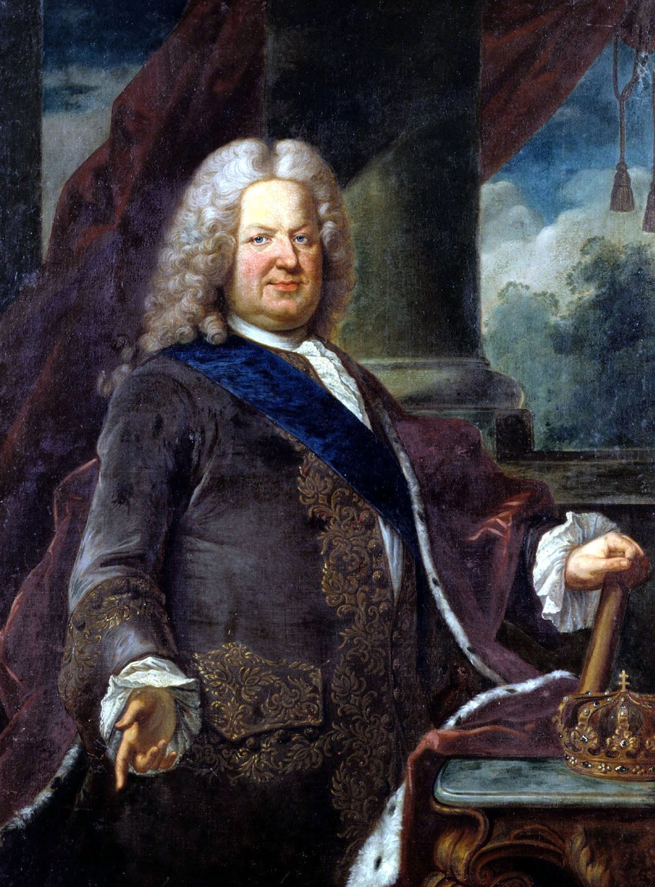 Stanislas Leszczynski, konge av Polen olje på lerret av Jean Girardet