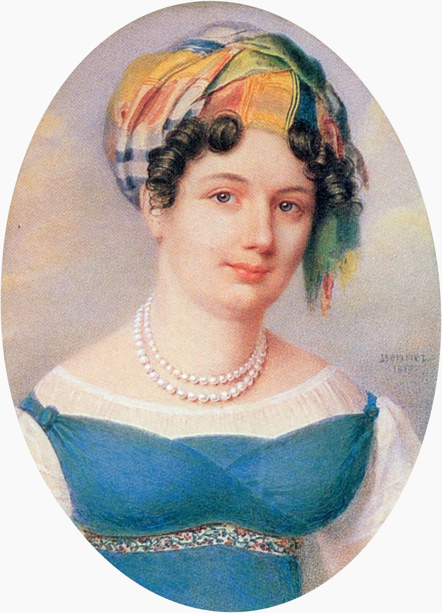 Ekaterina Karamzina av Jean Henri Benner