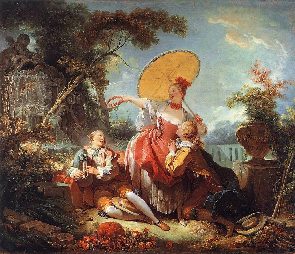 Den musikalske konkurransen av Jean Honore Fragonard