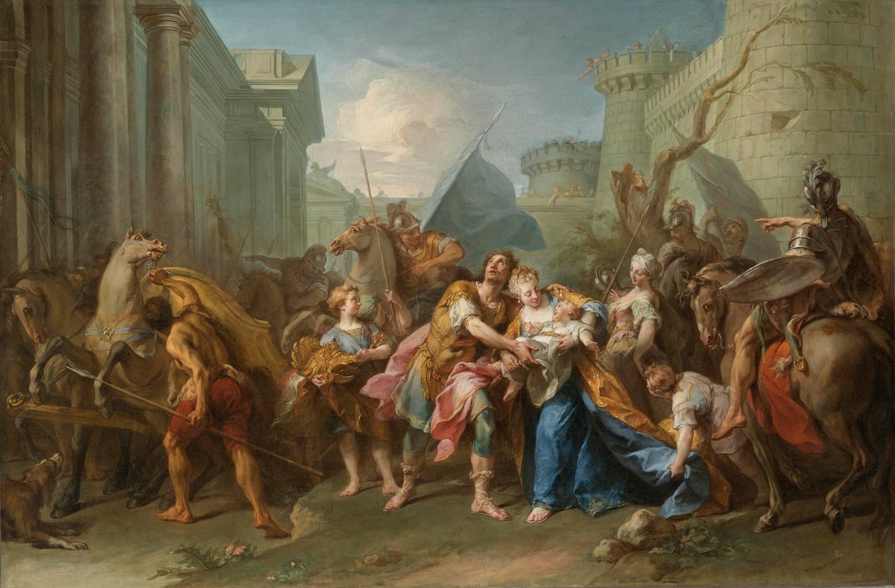 Farvelene til Andromache og Hector av Jean II Restout