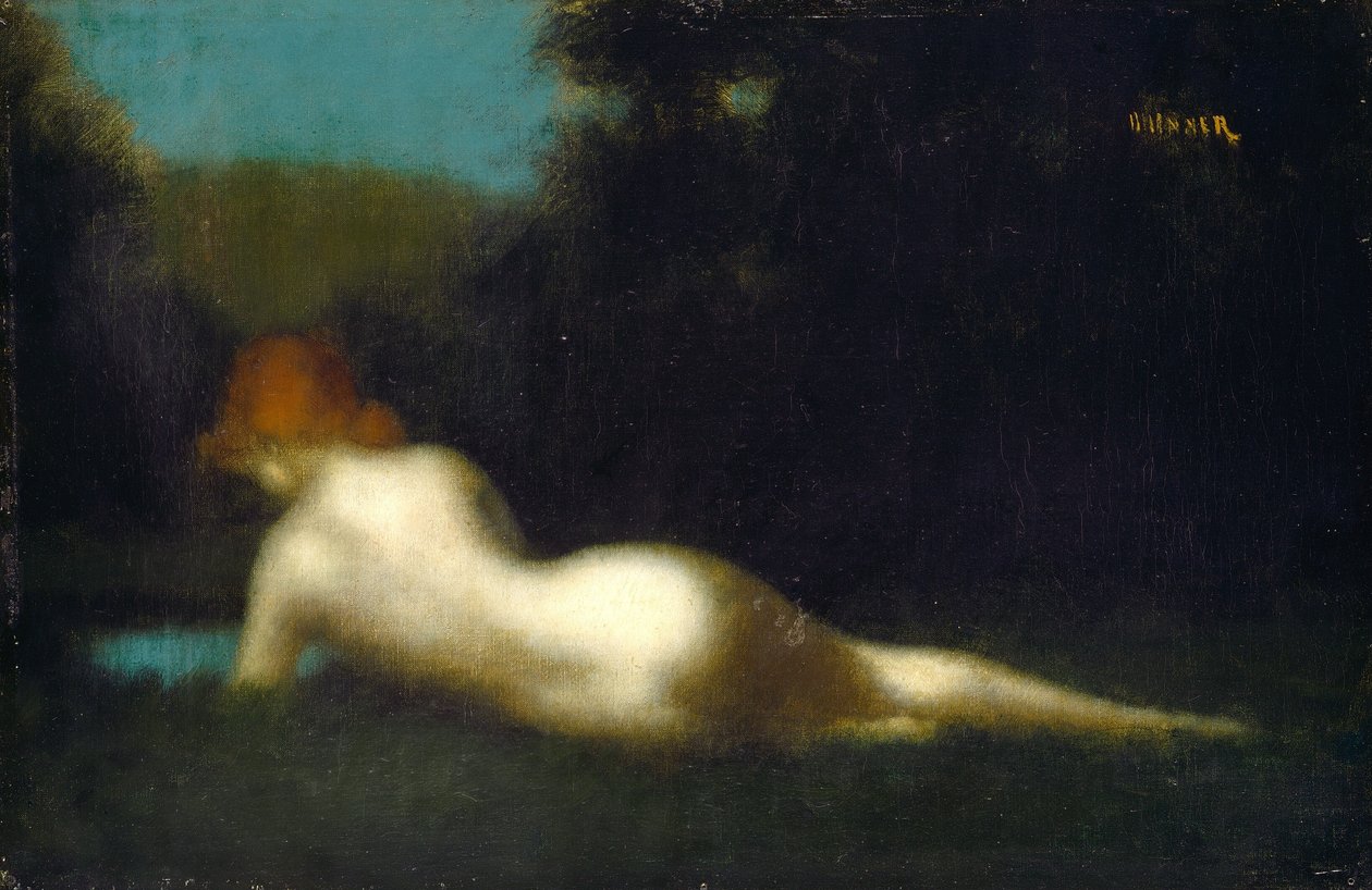 Liggende naken av Jean Jacques Henner