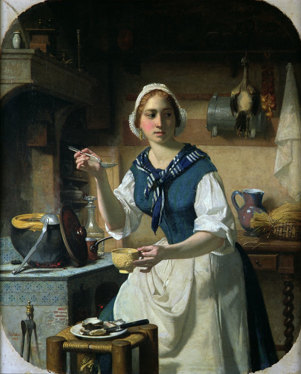 Den første aksjen, 1847 av Jean Jalabert